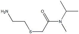 2-[(2-aminoethyl)sulfanyl]-N-methyl-N-(propan-2-yl)acetamide Struktur