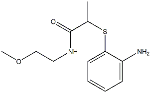 2-[(2-aminophenyl)sulfanyl]-N-(2-methoxyethyl)propanamide Struktur