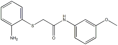 2-[(2-aminophenyl)thio]-N-(3-methoxyphenyl)acetamide Struktur