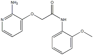 2-[(2-aminopyridin-3-yl)oxy]-N-(2-methoxyphenyl)acetamide Struktur