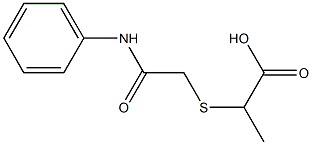 2-[(2-anilino-2-oxoethyl)thio]propanoic acid Struktur