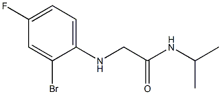 2-[(2-bromo-4-fluorophenyl)amino]-N-(propan-2-yl)acetamide Struktur