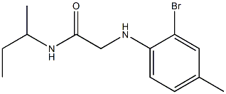 2-[(2-bromo-4-methylphenyl)amino]-N-(butan-2-yl)acetamide Struktur