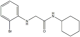 2-[(2-bromophenyl)amino]-N-cyclohexylacetamide Struktur