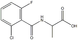 2-[(2-chloro-6-fluorophenyl)formamido]propanoic acid Struktur