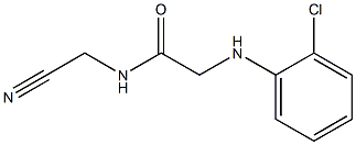 2-[(2-chlorophenyl)amino]-N-(cyanomethyl)acetamide Struktur