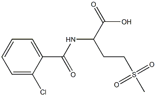 2-[(2-chlorophenyl)formamido]-4-methanesulfonylbutanoic acid Struktur