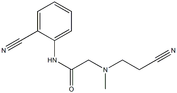 2-[(2-cyanoethyl)(methyl)amino]-N-(2-cyanophenyl)acetamide Struktur