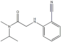 2-[(2-cyanophenyl)amino]-N-methyl-N-(propan-2-yl)acetamide Struktur