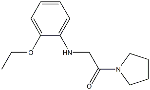 2-[(2-ethoxyphenyl)amino]-1-(pyrrolidin-1-yl)ethan-1-one Struktur