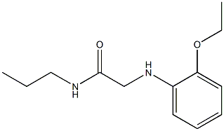 2-[(2-ethoxyphenyl)amino]-N-propylacetamide Struktur