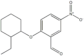 2-[(2-ethylcyclohexyl)oxy]-5-nitrobenzaldehyde Struktur