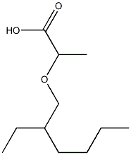 2-[(2-ethylhexyl)oxy]propanoic acid Struktur