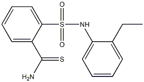 2-[(2-ethylphenyl)sulfamoyl]benzene-1-carbothioamide Struktur