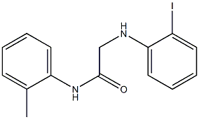 2-[(2-iodophenyl)amino]-N-(2-methylphenyl)acetamide Struktur