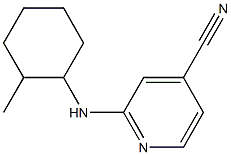 2-[(2-methylcyclohexyl)amino]isonicotinonitrile Struktur