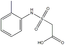 2-[(2-methylphenyl)sulfamoyl]acetic acid Struktur