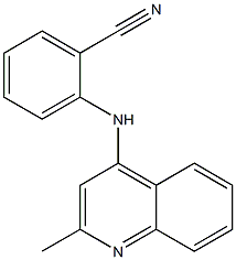 2-[(2-methylquinolin-4-yl)amino]benzonitrile Struktur