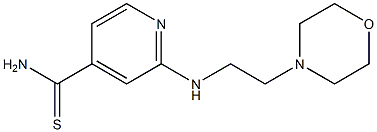 2-[(2-morpholin-4-ylethyl)amino]pyridine-4-carbothioamide Struktur