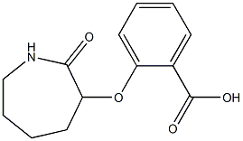 2-[(2-oxoazepan-3-yl)oxy]benzoic acid Struktur