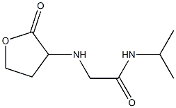 2-[(2-oxooxolan-3-yl)amino]-N-(propan-2-yl)acetamide Struktur