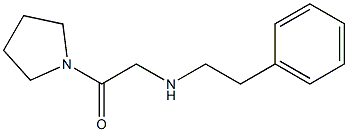 2-[(2-phenylethyl)amino]-1-(pyrrolidin-1-yl)ethan-1-one Struktur