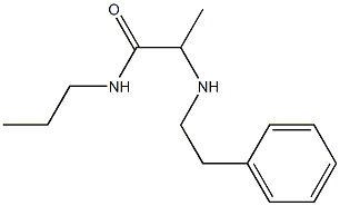 2-[(2-phenylethyl)amino]-N-propylpropanamide Struktur