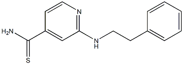 2-[(2-phenylethyl)amino]pyridine-4-carbothioamide Struktur