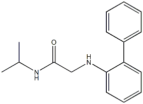 2-[(2-phenylphenyl)amino]-N-(propan-2-yl)acetamide Struktur