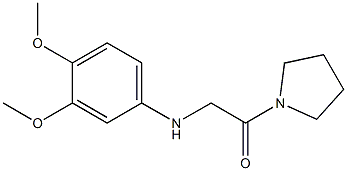 2-[(3,4-dimethoxyphenyl)amino]-1-(pyrrolidin-1-yl)ethan-1-one Struktur