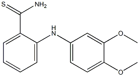 2-[(3,4-dimethoxyphenyl)amino]benzene-1-carbothioamide Struktur