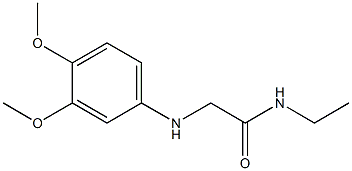 2-[(3,4-dimethoxyphenyl)amino]-N-ethylacetamide Struktur