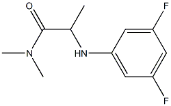 2-[(3,5-difluorophenyl)amino]-N,N-dimethylpropanamide Struktur