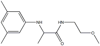 2-[(3,5-dimethylphenyl)amino]-N-(2-methoxyethyl)propanamide Struktur