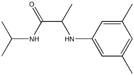 2-[(3,5-dimethylphenyl)amino]-N-(propan-2-yl)propanamide Struktur