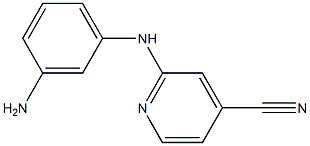 2-[(3-aminophenyl)amino]isonicotinonitrile Struktur