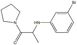 2-[(3-bromophenyl)amino]-1-(pyrrolidin-1-yl)propan-1-one Struktur