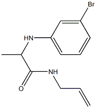 2-[(3-bromophenyl)amino]-N-(prop-2-en-1-yl)propanamide Struktur