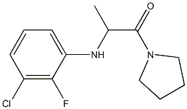 2-[(3-chloro-2-fluorophenyl)amino]-1-(pyrrolidin-1-yl)propan-1-one Struktur