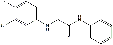 2-[(3-chloro-4-methylphenyl)amino]-N-phenylacetamide Struktur