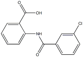 2-[(3-chlorobenzoyl)amino]benzoic acid Struktur