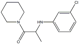 2-[(3-chlorophenyl)amino]-1-(piperidin-1-yl)propan-1-one Struktur