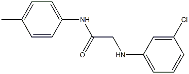 2-[(3-chlorophenyl)amino]-N-(4-methylphenyl)acetamide Struktur