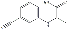 2-[(3-cyanophenyl)amino]propanamide Struktur