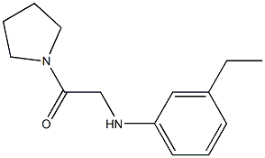 2-[(3-ethylphenyl)amino]-1-(pyrrolidin-1-yl)ethan-1-one Struktur