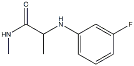 2-[(3-fluorophenyl)amino]-N-methylpropanamide Struktur