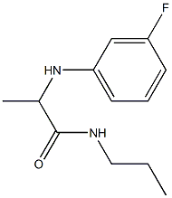 2-[(3-fluorophenyl)amino]-N-propylpropanamide Struktur