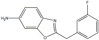 2-[(3-fluorophenyl)methyl]-1,3-benzoxazol-6-amine Struktur