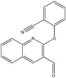 2-[(3-formylquinolin-2-yl)oxy]benzonitrile Struktur