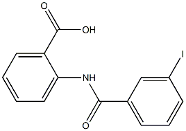 2-[(3-iodobenzene)amido]benzoic acid Struktur